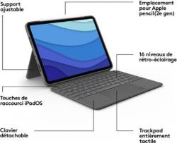 Etui Logitech Combo Touch pour iPad pro 11