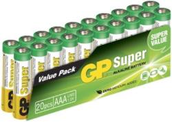 GP Pack de 20 piles Super Alcaline AAA/LR3