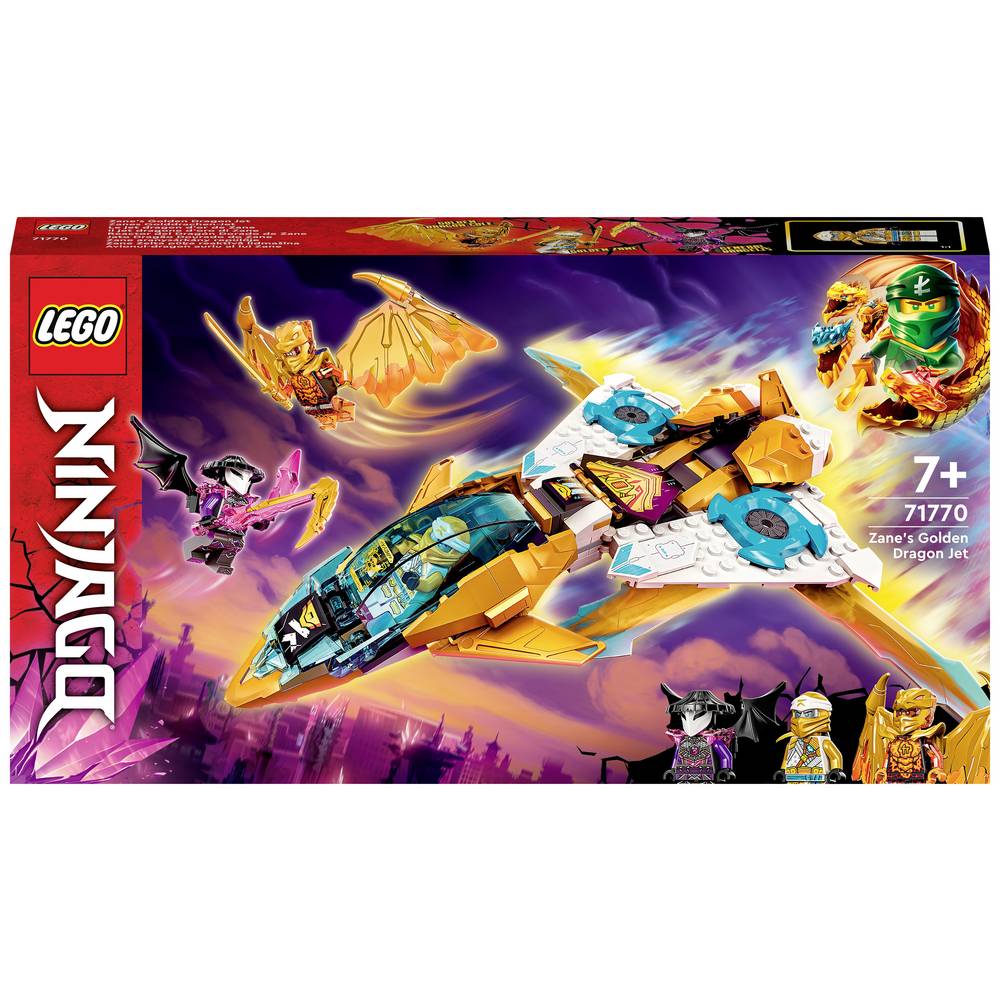 LEGO Ninjago 71770 Le jet dragon d’or de Zane