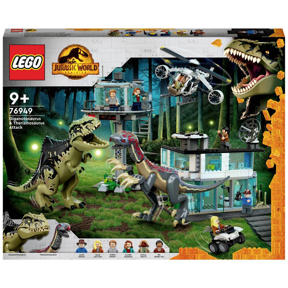 LEGO Jurassic World 76949 L’attaque du Giganotosaurus et du Therizinosaurus
