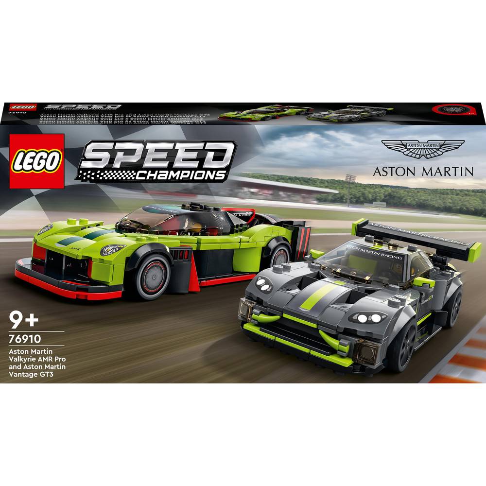 LEGO Speed Champions 76910 Aston Martin Valkyrie AMR Pro et Aston Martin Vantage GT3