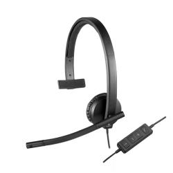 Logitech USB Headset H570e Mono Casque Avec fil Arceau Bureau/Centre d'appels Noir