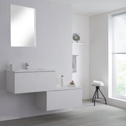 Meuble salle de bain avec vasque Blanc Newington - 140cm 140cm