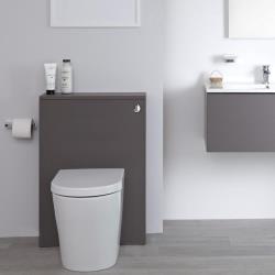 Meuble WC moderne - Newington Gris - 60 cm