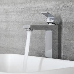 Mitigeur lavabo haut moderne - Kubix Chromé