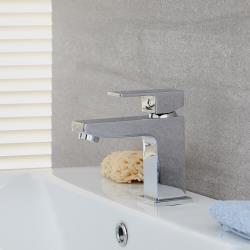 Mitigeur lavabo monotrou moderne - Kubix Chromé
