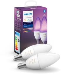 Ampoule connectée Philips Pack x2 E14 Hue White&Colors Bluetooth