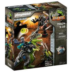 Playmobil Dino Rise - Tyrannosaure et robot géant - 70624