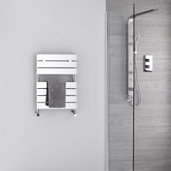 Sèche-serviettes eau chaude - Lustro Chromé - 62 x 45 cm - 209 watts