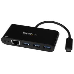 StarTech.com Hub USB 3.0 à 3 ports avec Gigabit Ethernet et Power Delivery - USB-C