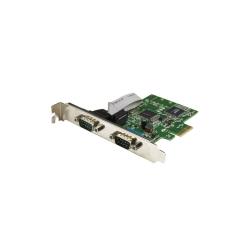 Startech Carte PCI Express à 2 ports série DB9 RS232 - Adaptateur PCIe série avec UART 16C
