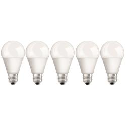 Lot de 5 ampoules LED standard dépoli 9W E27