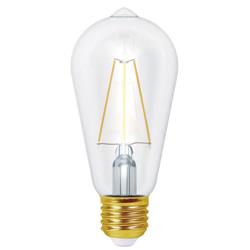 Ampoule GIRARD SUDRON Ecowatts Edison Filament LED E27 4W Transparente Blanc chaud