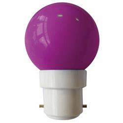 Ampoule Sphérique LED TIBELEC B22 Violette