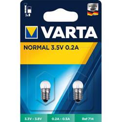 Lot de 2 ampoules VARTA culot à vis 3,5V 959855
