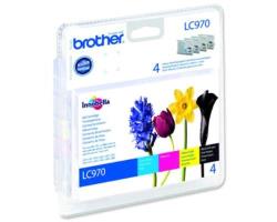 Conso imprimantes - BROTHER - Pack Cartouche d'encre - LC970 Valuepack