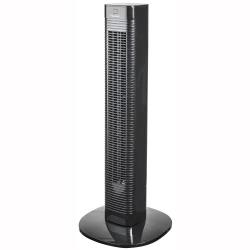 BESTRON Ventilateur colonne 80cm 50W en noir + Télécommande Débit d'air 24,8m³/min. Vitess