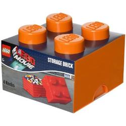 Boite de rangement LEGO Storage - 4 plots Orange - LEGO Movie