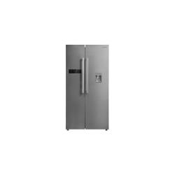 Réfrigérateur Américain 178,8x89,5x74,5 Cm 582l No Frost A+ Distributeur Inox Brandt Bfa772znx