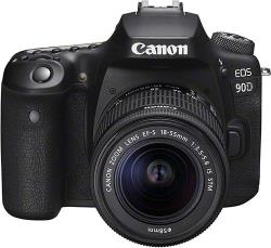 Appareil photo reflex Canon EOS 90D + objectif EF-S 18-55 mm f/3.5-5.6 IS STM