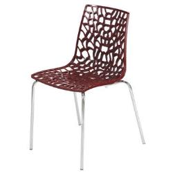 Chaise GROOVE 2 coloris rouge