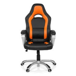 Chaise Gaming / Chaise de bureau GAMING ZONE PRO AB100 simili cuir noir/orange