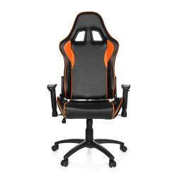 Chaise Gaming / Chaise de bureau siège baquet simili cuir SPIELBERG III noir/orange hjh OFFICE