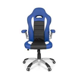 Chaise gaming / Chaise de bureau RACER SPORT bleu / noir hjh OFFICE