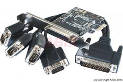 Carte Contrôleur - DEXLAN - Carte PCI Express 1X - 4 ports série RS232 Std+LP