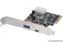 Carte Contrôleur - GENERIQUE - Carte PCI Express USB 3.1 2 ports Type A/C