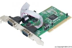 Carte Contrôleur - GENERIQUE - Carte PCI 2 port série RS232 - Chipset NetMos