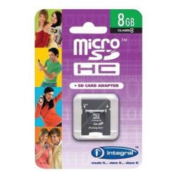 INTEGRAL MICROSDHC 8 GB-CL 4