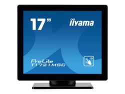 iiyama ProLite T1721MSC-B1 - Ecran LED - 17 - écran tactile - 1280 x 1024 - TN - 250 cd/m2 - 1000:1 - 5 ms - DVI-D, VGA - haut-parleurs - noir