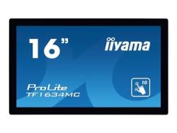 iiyama ProLite TF1634MC-B6X - Ecran LED - 15.6 - cadre ouvert - écran tactile - 1366 x 768 - TN - 400 cd/m2 - 500:1 - 8 ms - HDMI, VGA, DisplayPort - noir, mat