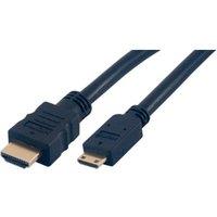 HDMI haute vitesse 3D + Ethernet type A / C (mini) mâle