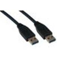 cable USB 3.0 - Type A MALE / MALE - 2m - noir