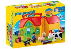 Playmobil 1.2.3 6962 Ferme transportable avec animaux