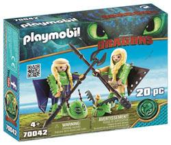Playmobil Dragons 70042 Kranedur et Kognedur en combinaison de vol