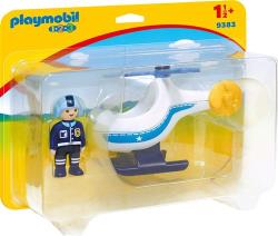Playmobil 1.2.3 9383 Hélicoptère de police