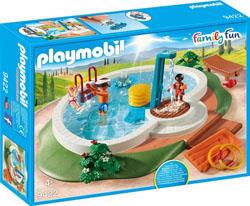 Playmobil Family Fun La Villa de vacances 9422 Piscine avec douche