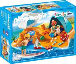Playmobil Family Fun La Villa de vacances 9425 Famille de vacanciers et tente