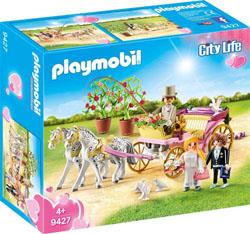 Playmobil City Life Le mariage 9427 Carrosse et couple de mariés