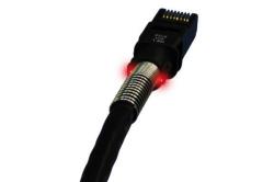 Câble Réseau - PatchSee - Cat 6a U/FTP avec repérage lumineux - noir / 6,10m