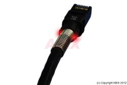 Câble Réseau - PatchSee - Cat 6a U/FTP avec repérage lumineux - noir / 2,10m