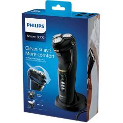 Rasoir électrique Philips 100% étanche Séries 3000 Noir et Or