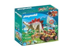 Playmobil Dinos 9432 Explorateurs avec véhicule et stégosaure