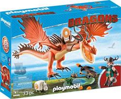 Playmobil Dragons 9459 Rustik et Krochefer