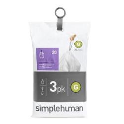 3 Packs de sacs poubelles G, Simplehuman