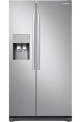 SAMSUNG RS50N3403SA Réfrigérateur américain 501 L (357 + 144 L) Froid ventilé multiflow A+ L 91,2 x H 178,9 cm Inox