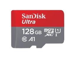 Carte Mémoire SanDisk Ultra MicroSDXC UHS-I 128 Go avec Adaptateur microSD, microSDHC et m